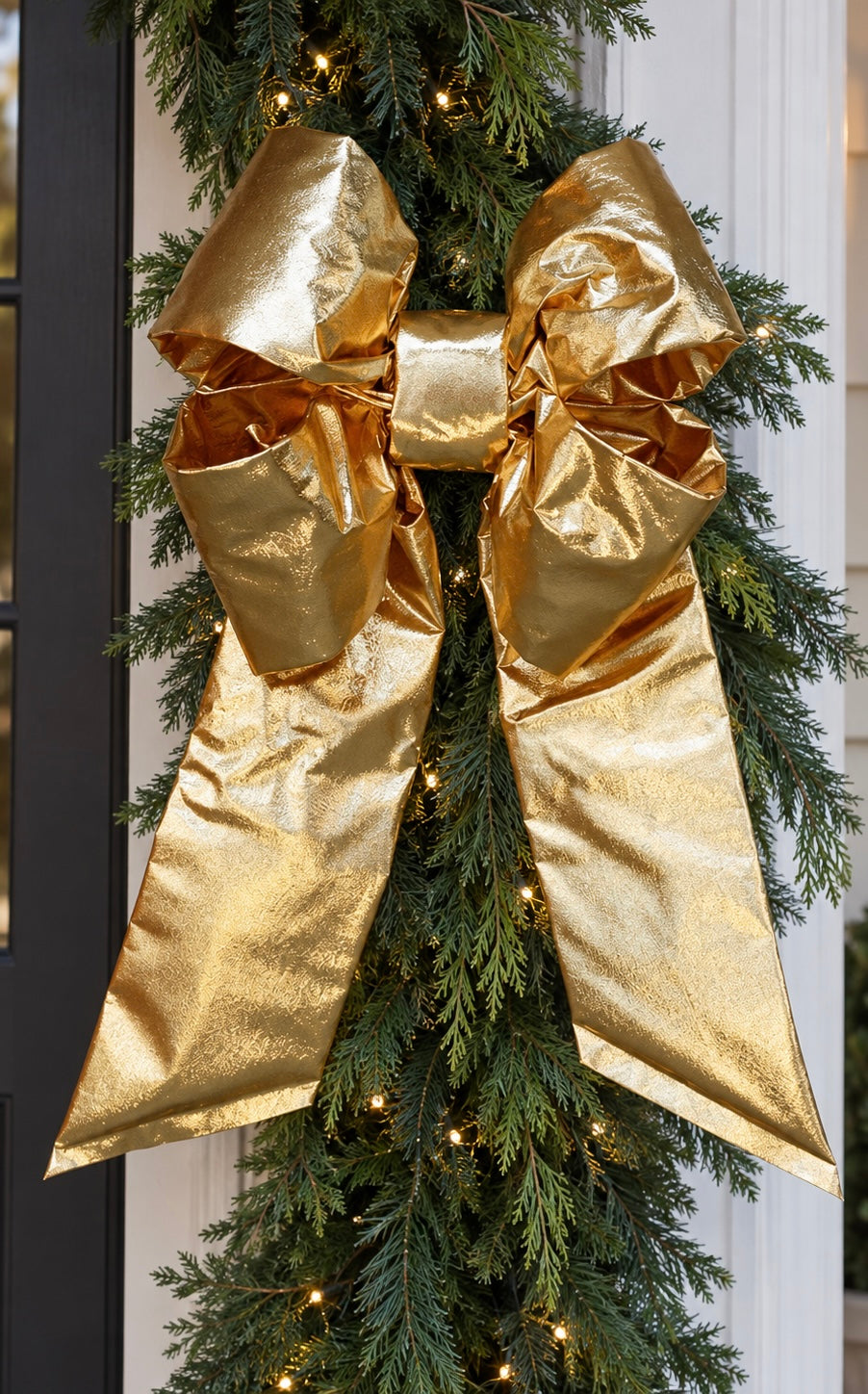 Mylar Gold 18-Inch Four Loop Bow