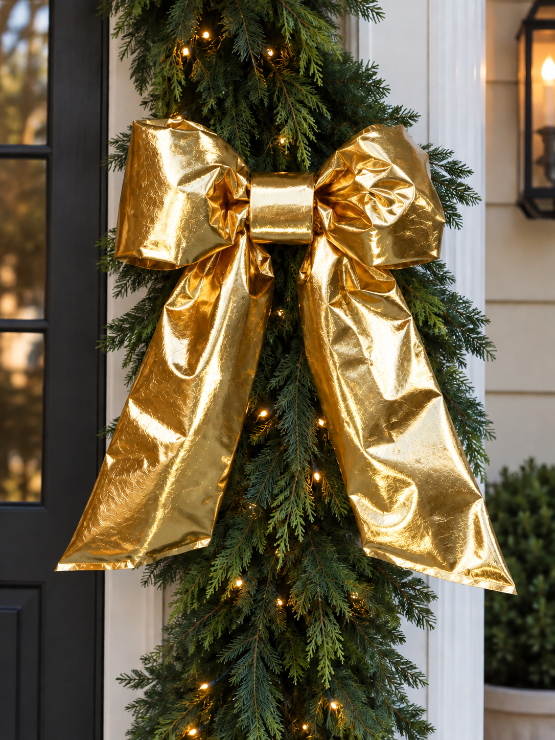 Mylar Gold 18-Inch Two Loop Bow