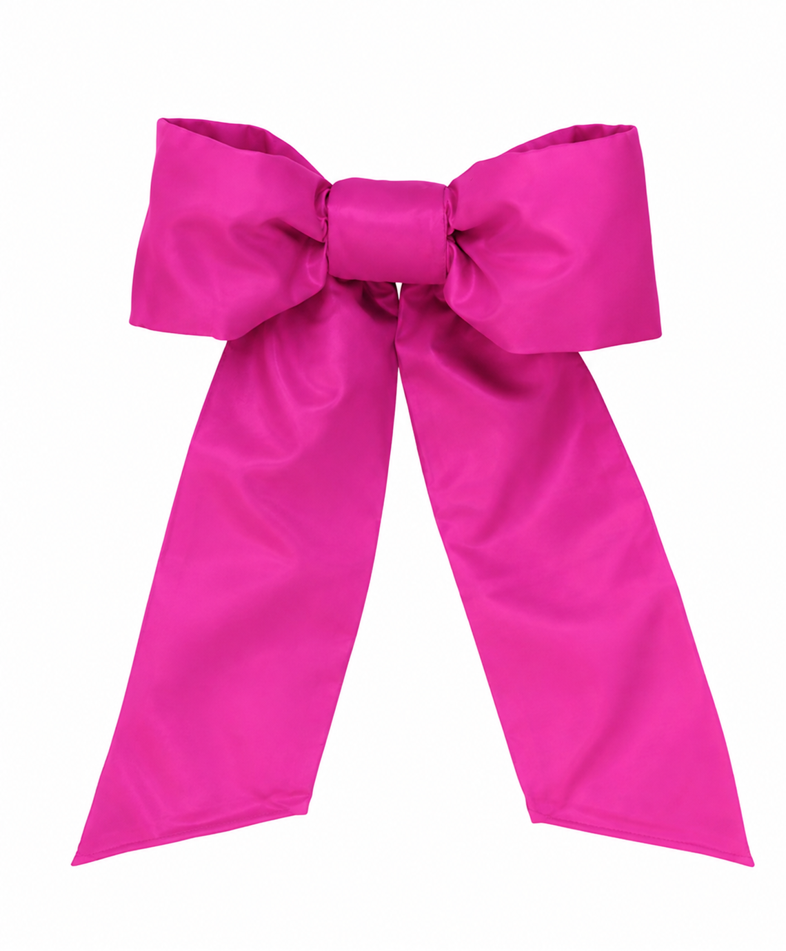 Nylon Hot Pink 12-Inch Two Loop Bow