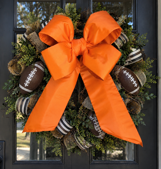 Nylon Orange 18-Inch Four Loop Bow