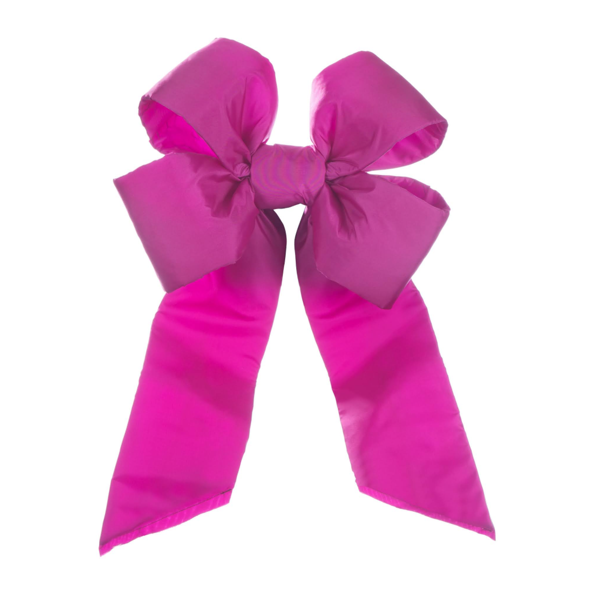 Nylon Hot Pink 18-Inch Four Loop Bow